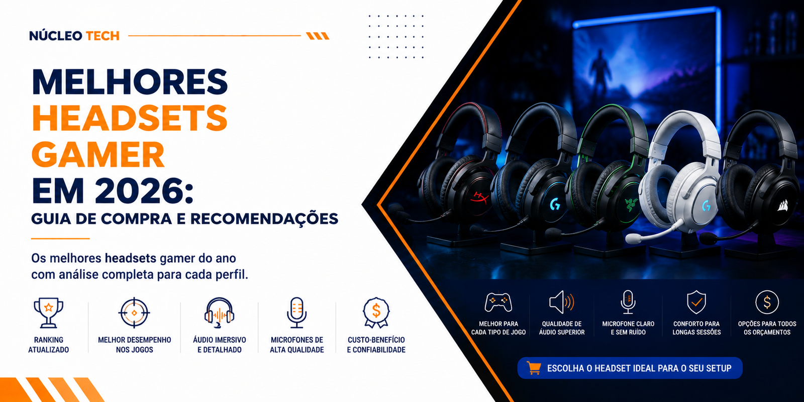 Melhores headsets gamer em 2026