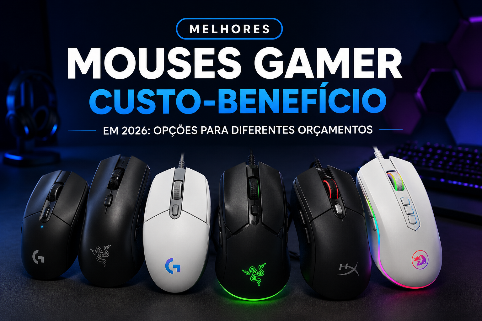 Mouses gamer em destaque no ranking de custo-benefício